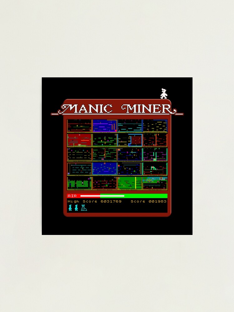 Manic Miner Menu Logo and All Level Screens - Miner Willy
