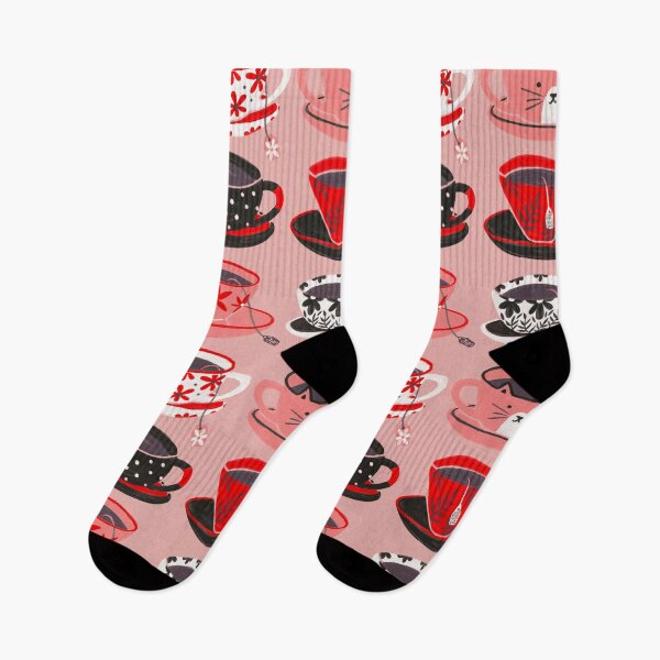 Item preview, Tea Time – Pink & Red designed and sold by Cat Coquillette.