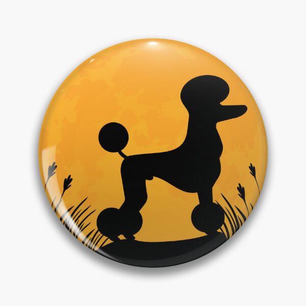 Item preview, poodle Dog lover Silhouette in full moon gift designed and sold by alaechamlal.