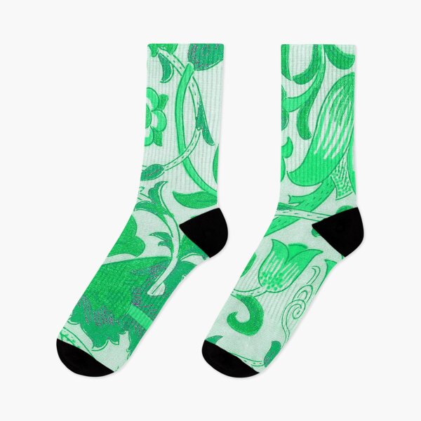 Item preview, Green Floral Lodden Pattern on White Background designed and sold by fowons.