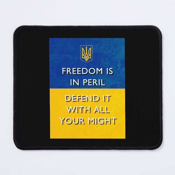 Item preview, Freedom Is In Peril - Defend It With All Your Might - Ukrainian Flag  designed and sold by warishellstore.