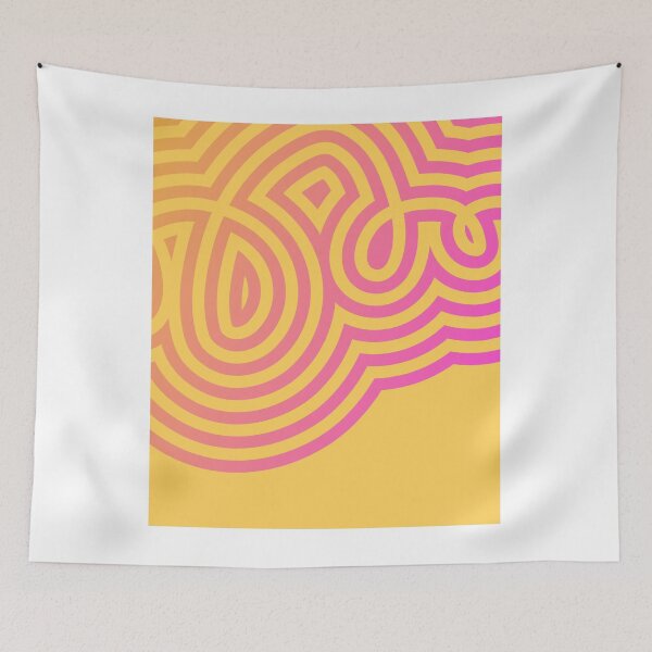 Item preview, waves orange and pink designed and sold by MouadbStore.