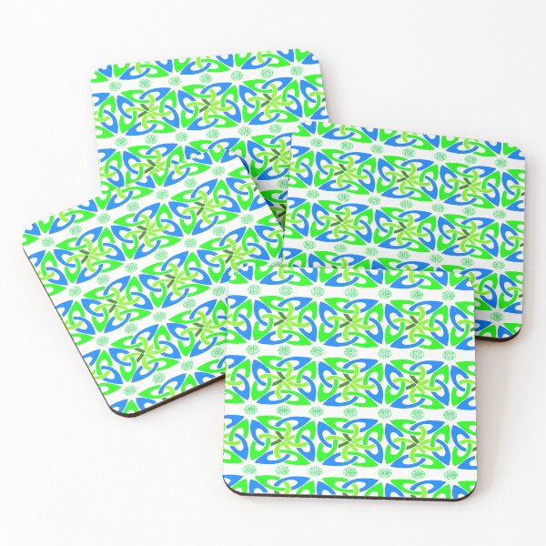 Item preview, Celtic Knot Pattern in Green and Blue designed and sold by EdwardMonet.