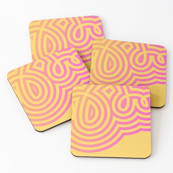 Item preview, waves orange and pink designed and sold by MouadbStore.