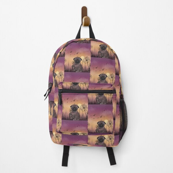 Item preview, Sunset Background with Pug designed and sold by HappyLifeCreate.