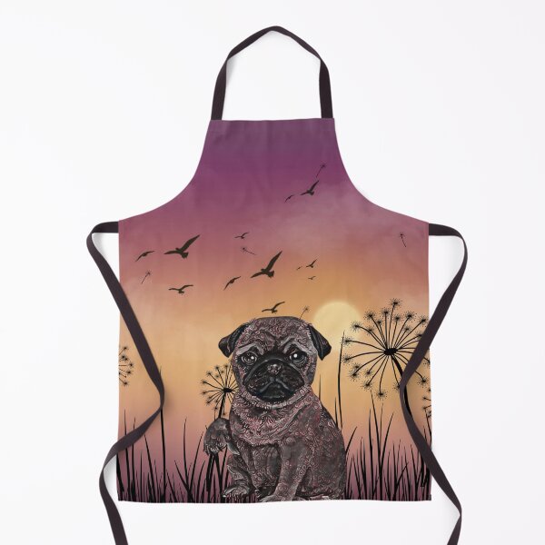 Item preview, Sunset Background with Pug designed and sold by HappyLifeCreate.