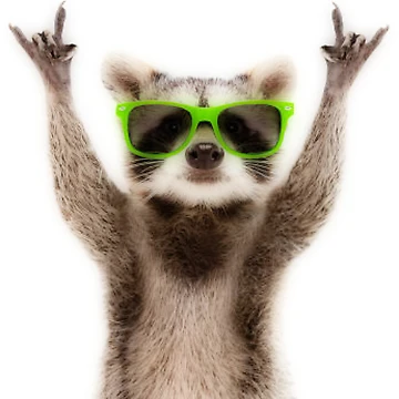 Artwork thumbnail, Funky Racoon by MarkMi