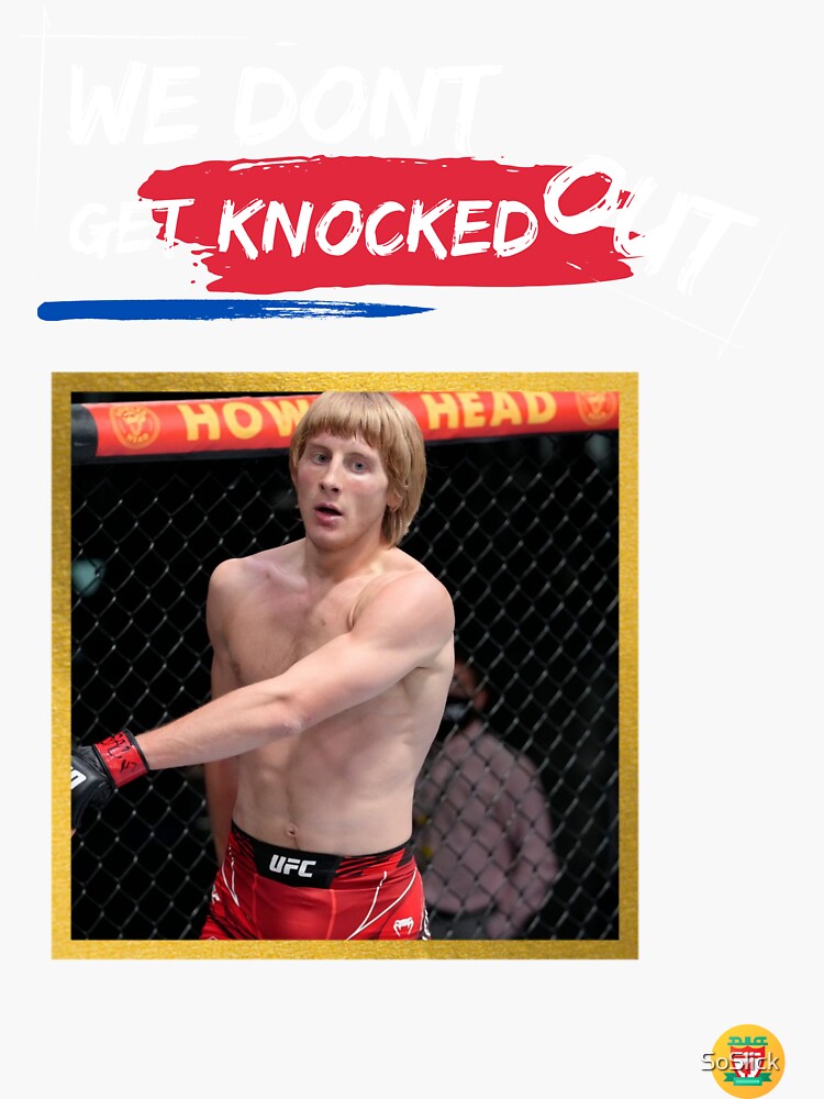 "We Dont Get Knocked Out Shirt - Paddy Pimblett We Don't Get Knocked ...