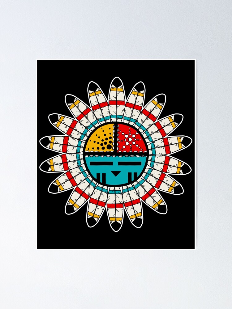 Hopi Kachina Native American Poster For Sale By Stounrock Redbubble