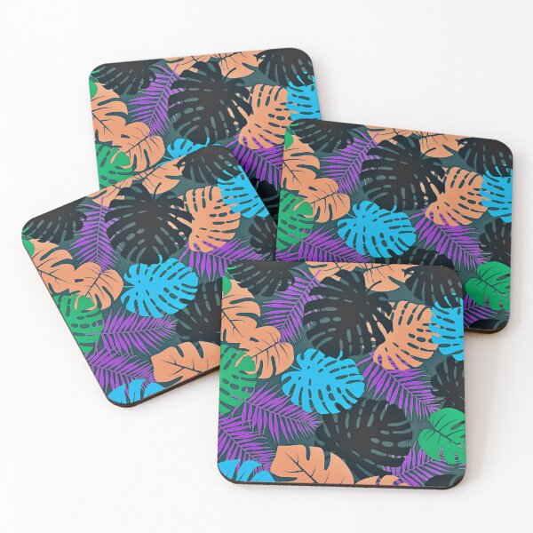 Item preview, Dark Tropical Leaves Pattern designed and sold by RyanCaudell.