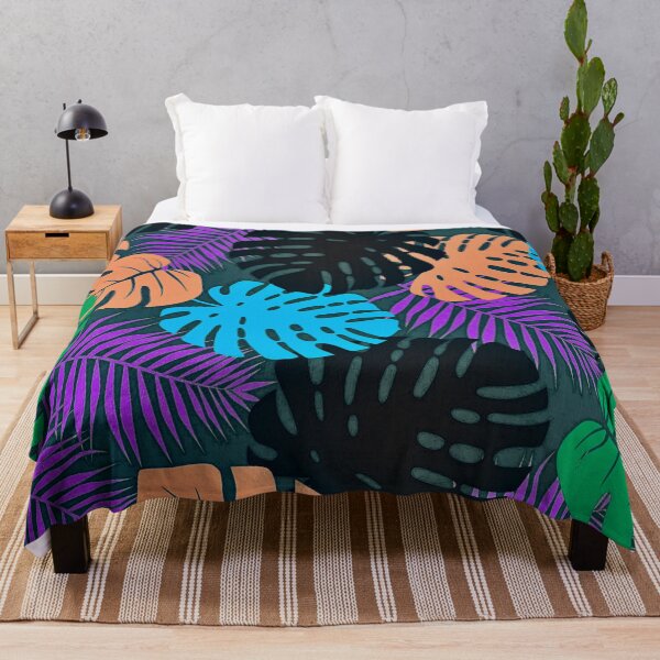 Item preview, Dark Tropical Leaves Pattern designed and sold by RyanCaudell.
