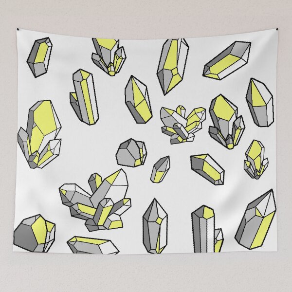 Item preview, Demigender Pride Flag Crystal Pattern designed and sold by Nixx Riken.