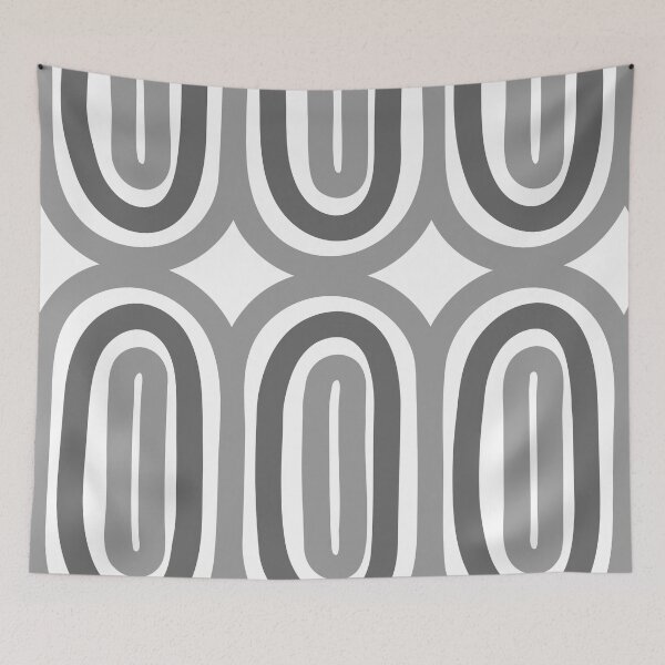 Item preview,  Hand Drawn Geometric Oval Patterns in Grey - Retrostyle designed and sold by Hic21.