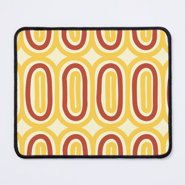 Item preview, Hand Drawn Geometric Oval Patterns in Yellow - Retrostyle designed and sold by Hic21.