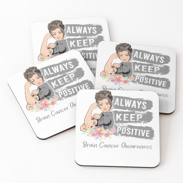 Item preview, Always Keep Positive Brain Cancer Awareness designed and sold by Sabfit.