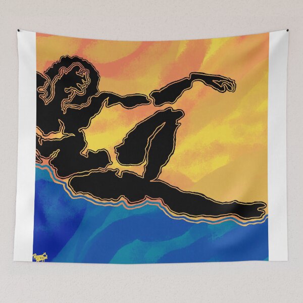 Item preview, Abstract Lounging Man  designed and sold by rebeccambruyere.