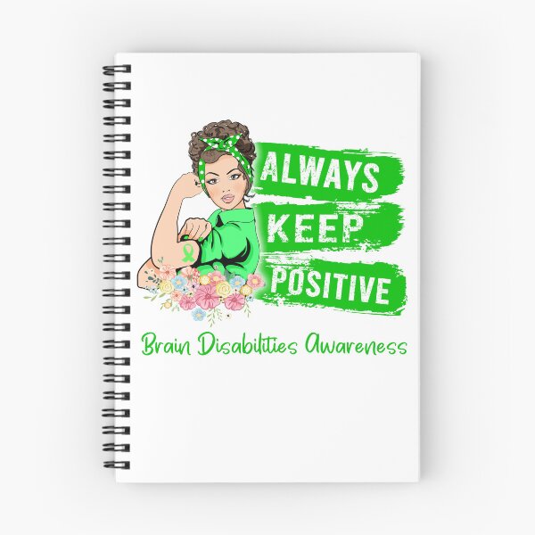 Item preview, Always Keep Positive Brain Disabilities Awareness designed and sold by Sabfit.