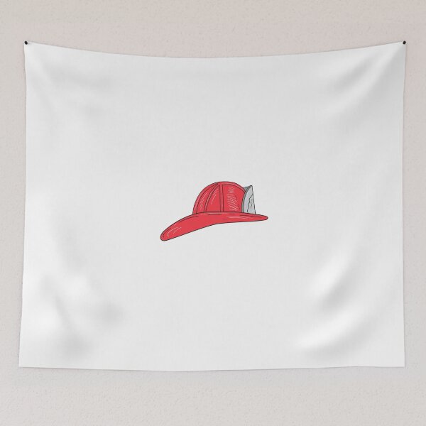 Item preview, Vintage Fireman Firefighter Helmet Drawing designed and sold by patrimonio.