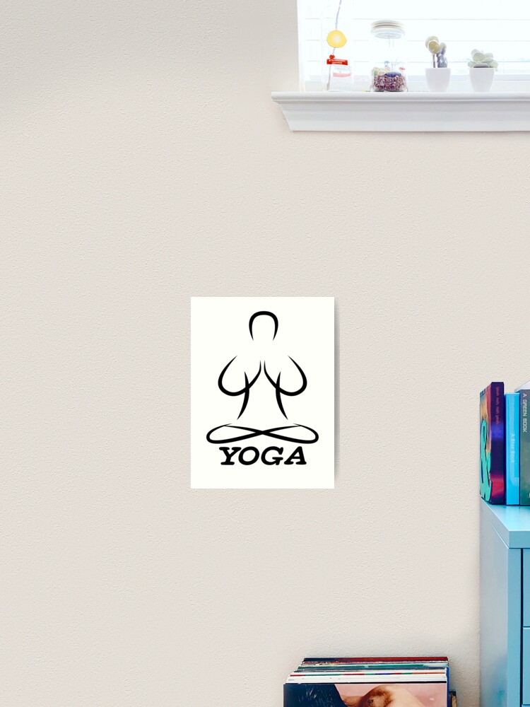 Yoga Silhouette art print - Simple art with an elegant look.