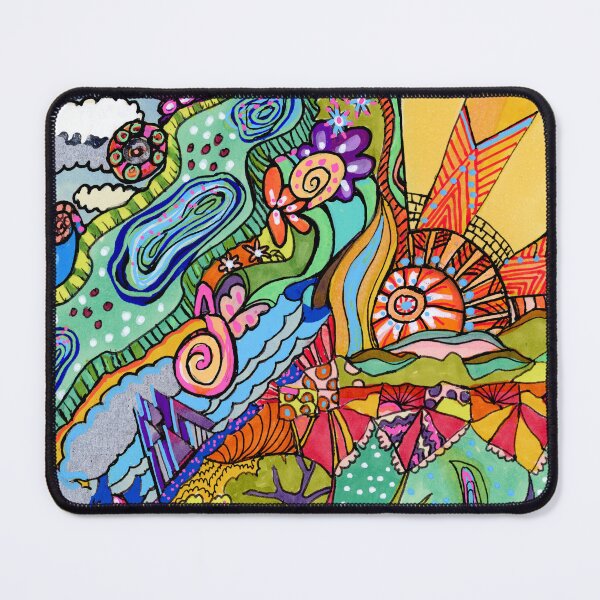 Item preview, Sunny Day River & Trees Vibrant Colorful Abstract designed and sold by RhondaChase.