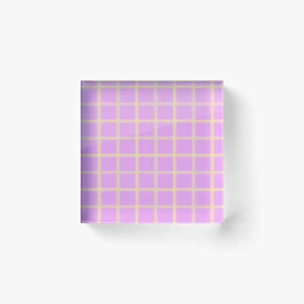 Item preview, Soft Lilac Squares with Canary Yellow Blurred Edges designed and sold by ThisNThatImages.