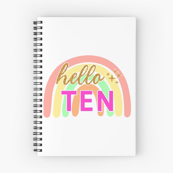 Item preview, Gold Hello Ten 10th Birthday designed and sold by Magik-Art.