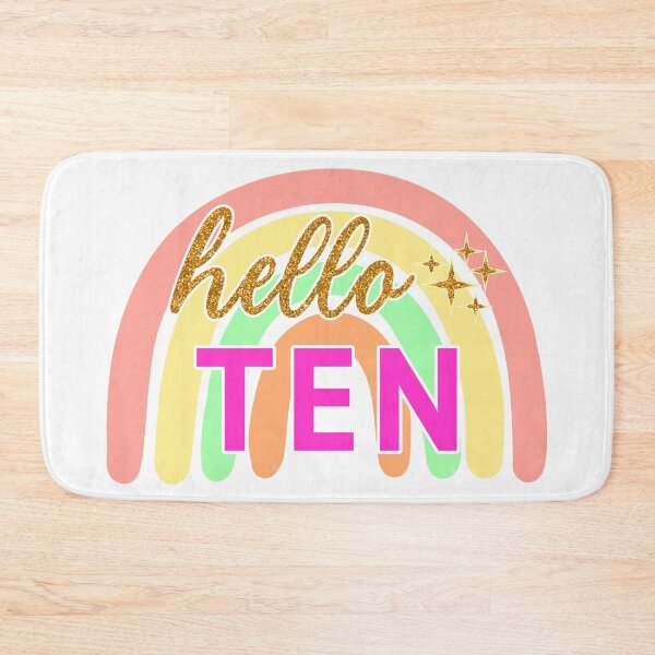 Item preview, Gold Hello Ten 10th Birthday designed and sold by Magik-Art.