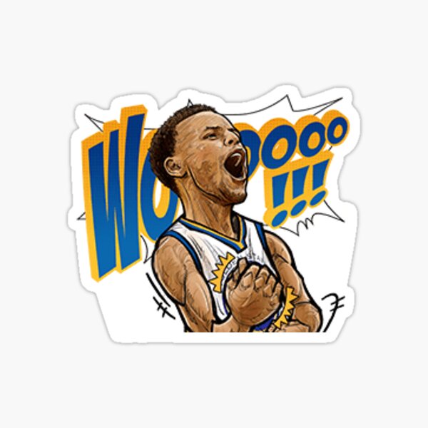 "Steph Curry Artwork Cartoon" Sticker by GGStore | Redbubble