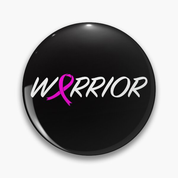 Item preview, Warrior Cancer Ribbon White & Pink designed and sold by WearWolfDesigns.