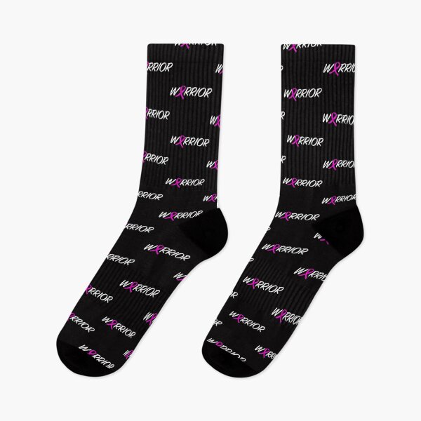 Item preview, Warrior Cancer Ribbon White & Pink designed and sold by WearWolfDesigns.