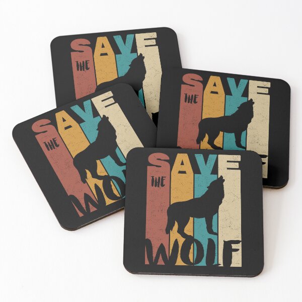 Item preview, Save The Wolf, Retro Vintage Design, Earth Day designed and sold by PROMEN Creativity.