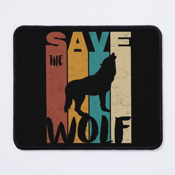Item preview, Save The Wolf, Retro Vintage Design, Earth Day designed and sold by PROMEN Creativity.