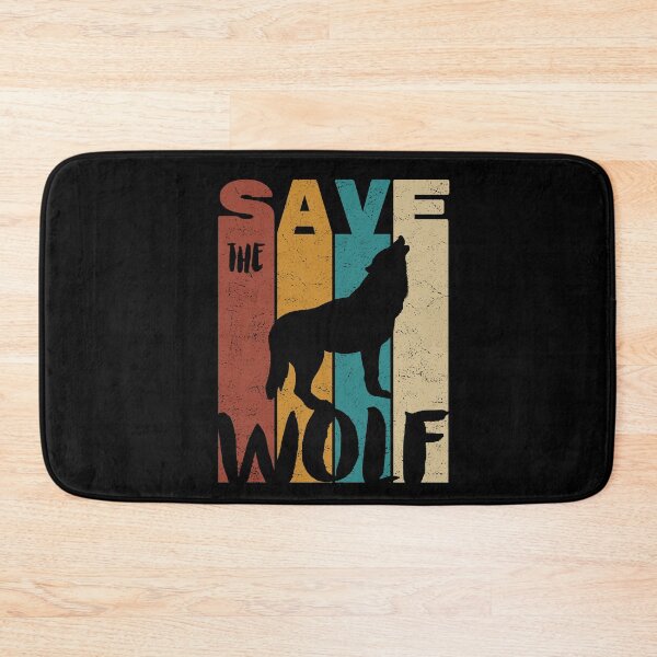 Item preview, Save The Wolf, Retro Vintage Design, Earth Day designed and sold by PROMEN Creativity.