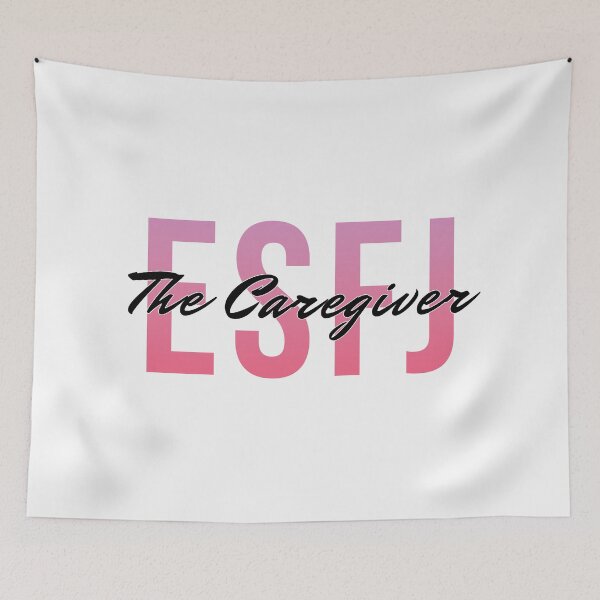 Item preview, ESFJ - The Caregiver Pink Gradient designed and sold by DanLopesMerch.