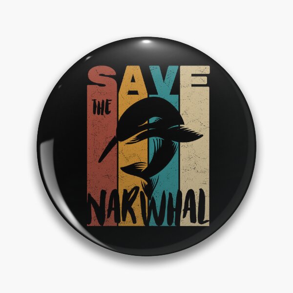 Item preview, Save The Narwhal, Retro Vintage Design, Earth Day designed and sold by PROMEN Creativity.