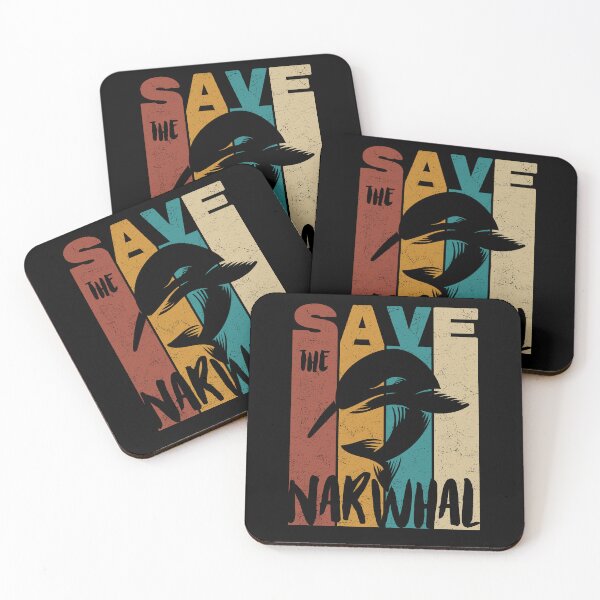 Item preview, Save The Narwhal, Retro Vintage Design, Earth Day designed and sold by PROMEN Creativity.