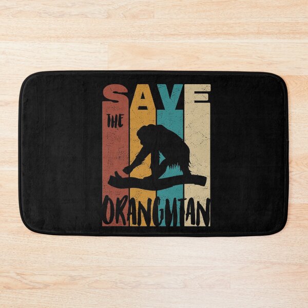 Item preview, Save The Orangutan, Retro Vintage Design, Earth Day designed and sold by PROMEN Creativity.