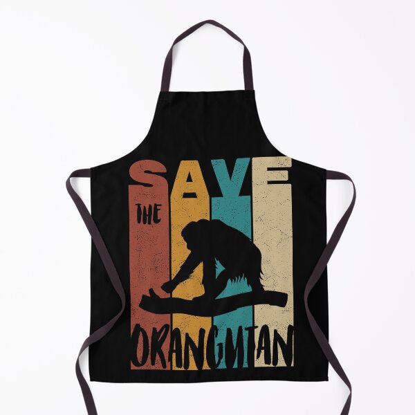 Item preview, Save The Orangutan, Retro Vintage Design, Earth Day designed and sold by PROMEN Creativity.