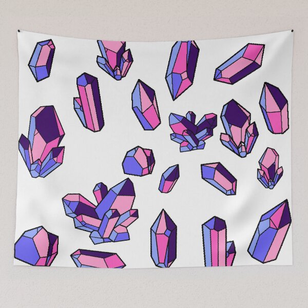 Item preview, Omnisexual / Omniromantic Pride Flag Crystal Pattern designed and sold by Nixx Riken.