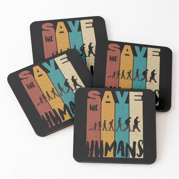 Item preview, Save The Humans, Retro Vintage Design, Earth Day designed and sold by PROMEN Creativity.