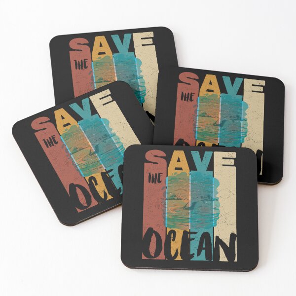 Item preview, Save The Ocean, Retro Vintage Design, Earth Day designed and sold by PROMEN Creativity.