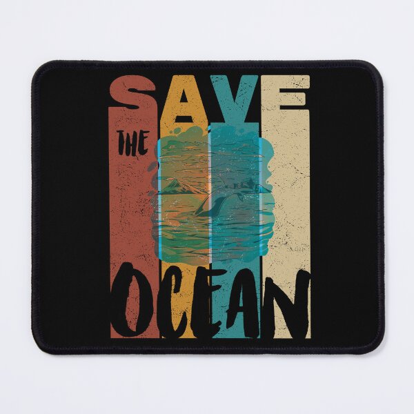 Item preview, Save The Ocean, Retro Vintage Design, Earth Day designed and sold by PROMEN Creativity.