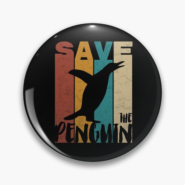 Item preview, Save The Penguin, Retro Vintage Design, Earth Day designed and sold by PROMEN Creativity.
