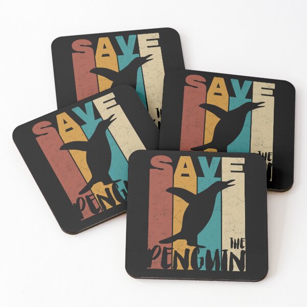 Item preview, Save The Penguin, Retro Vintage Design, Earth Day designed and sold by PROMEN Creativity.