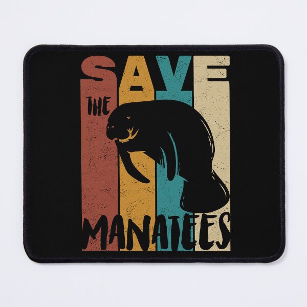 Item preview, Save The Manatees, Retro Vintage Design, Earth Day designed and sold by PROMEN Creativity.