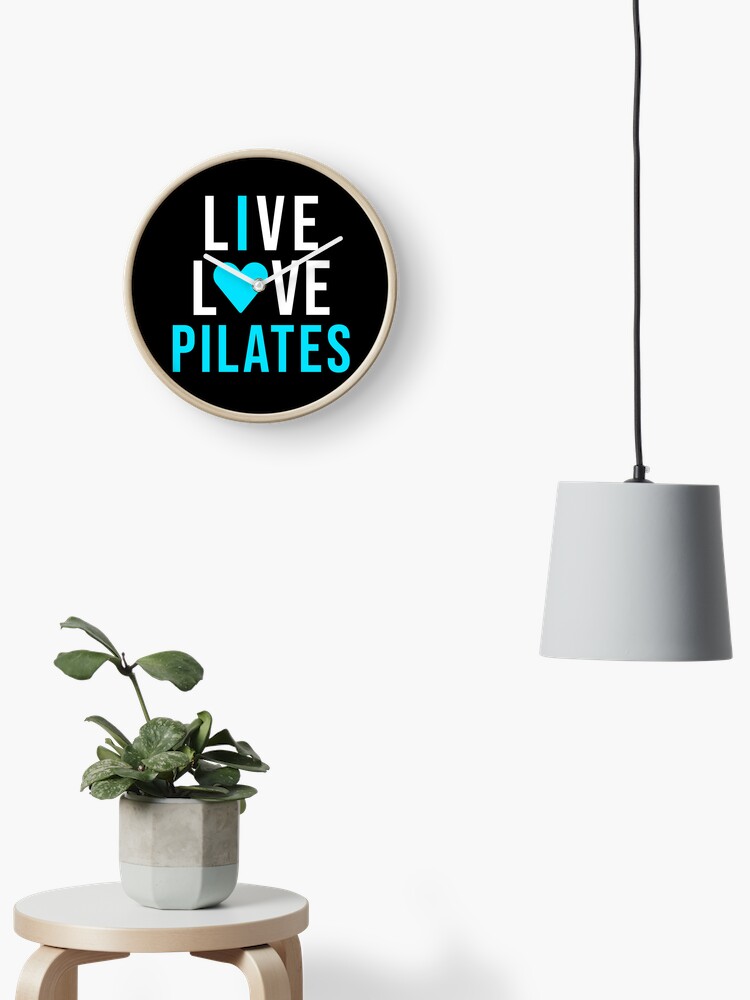 Live Love Pilates - I Love Pilates Blue | Clock