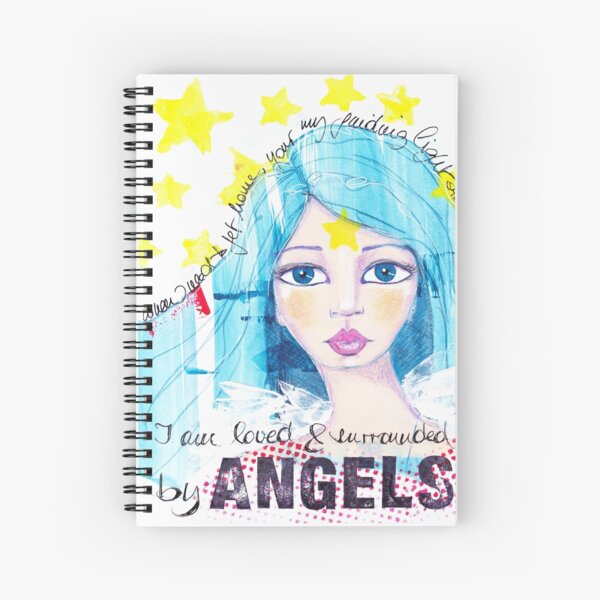I am loved & surrounded by angels Spiralblock