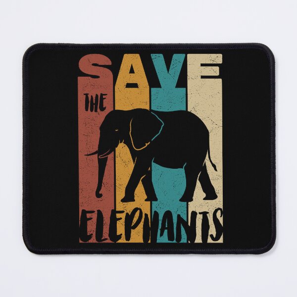 Item preview, Save The Elephants, Retro Vintage Design, Earth Day designed and sold by PROMEN Creativity.