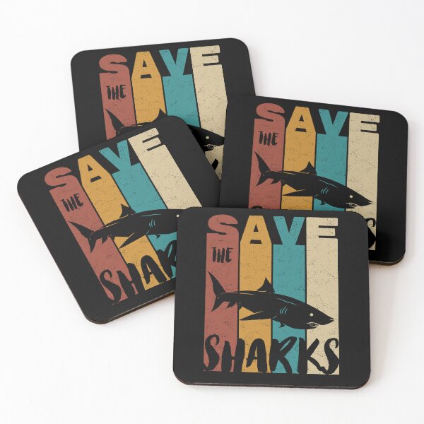 Item preview, Save The Sharks, Retro Vintage Design, Earth Day designed and sold by PROMEN Creativity.