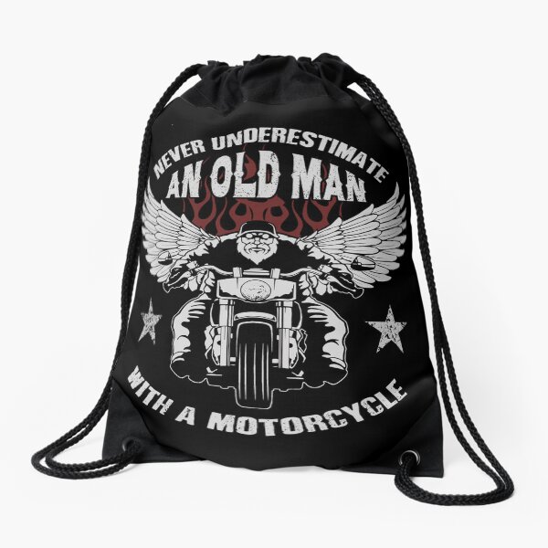 Item preview, Never Underestimate An Old Man With A Motorcycle Harley  designed and sold by asvpdiamond.